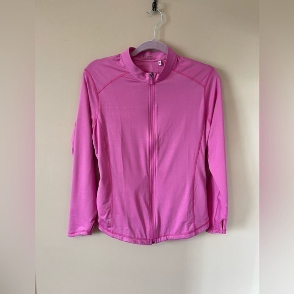 Nancy Lopez Golf Jacket Size Medium Pink